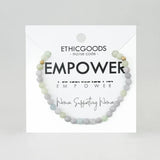 morse code bracelet empower sea green
