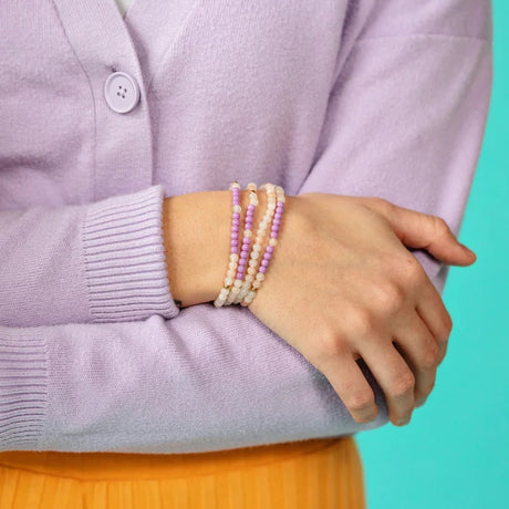 morse code bracelet hope lilac model