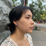 Round Mosaic Stud Earrings