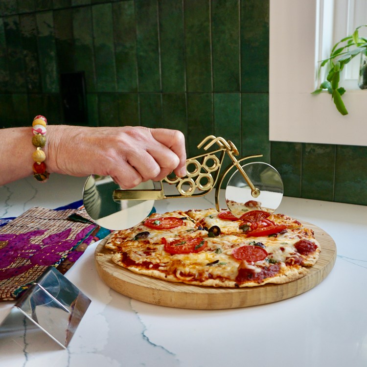motorbike pizza cutter styled new