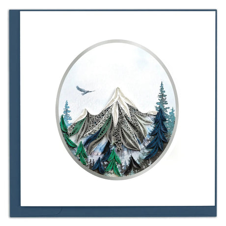 mountain landscape quilling card