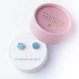 natalie turquoise studs new box