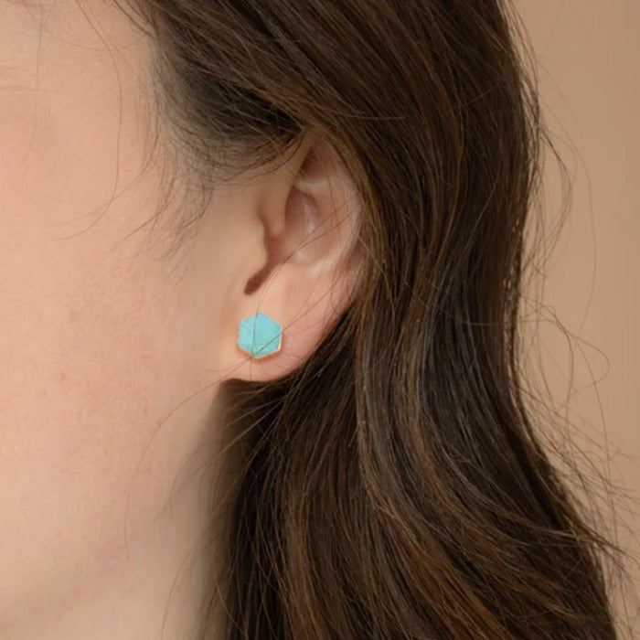 natalie turquoise studs new model