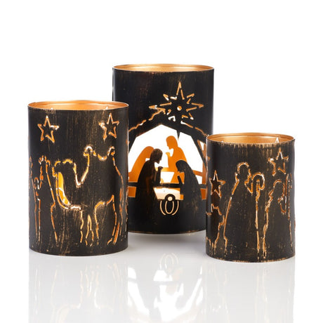 nativity story lantern set
