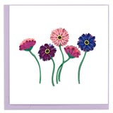 new gerbera daisies quilling card