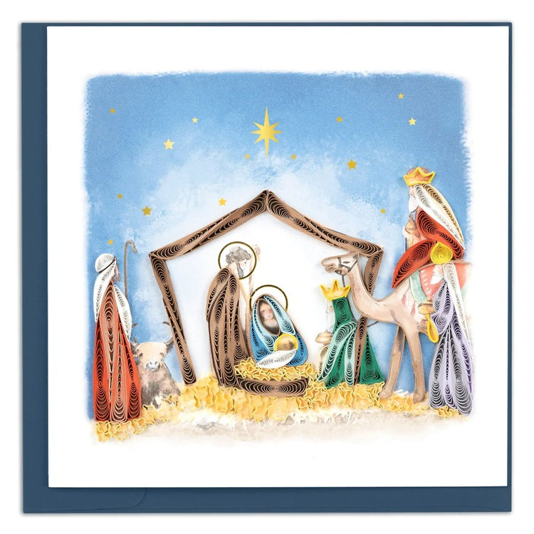 new nativity scene quilling card