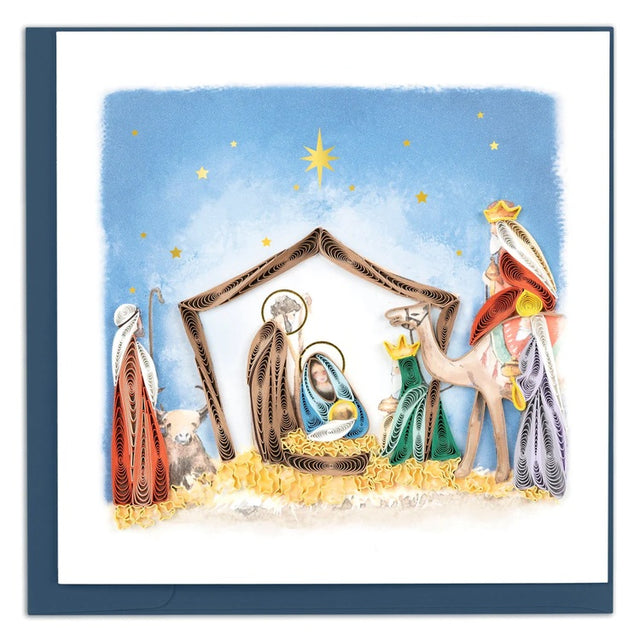 new nativity scene quilling card