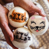Eco Wool Dryer Ball - Grey Cat