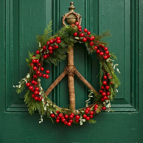 Handmade Vine Peace Wreath