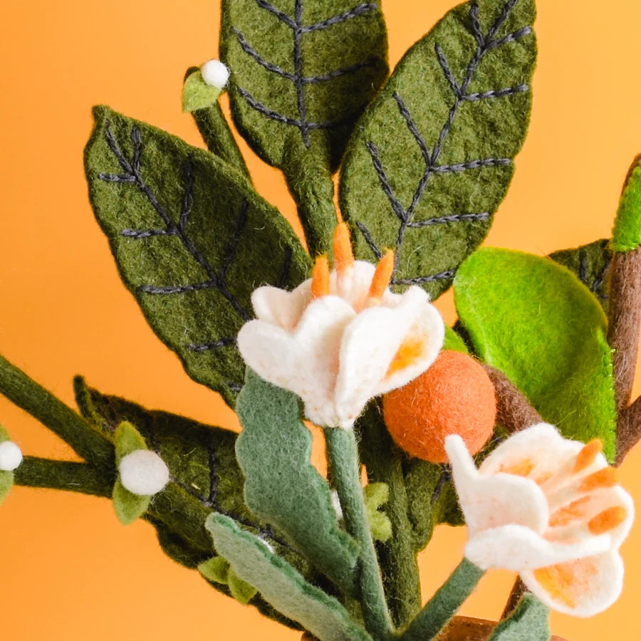 Plum Blossom Felt Flower Bouquet
