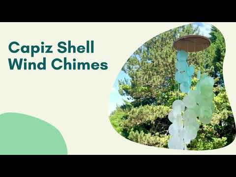Spiral Capiz Shell Chime - Spring Meadow