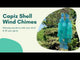 Medium Capiz Shell Chime - Blue Turquoise