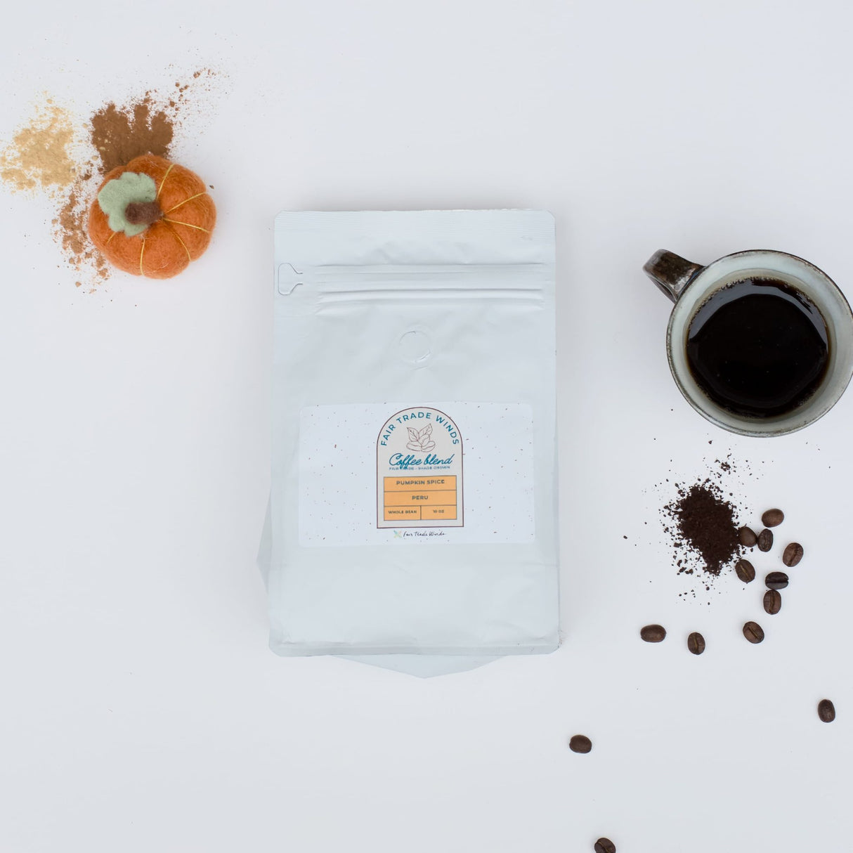 Pumpkin Spice 10 oz Coffee Whole Bean