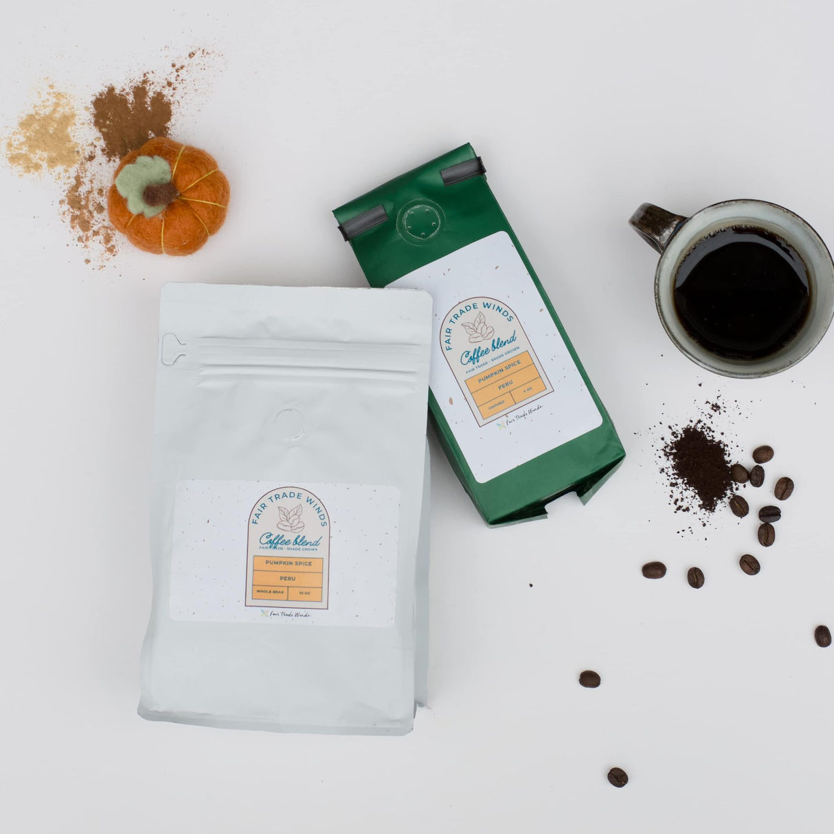 Pumpkin Spice 10 oz Coffee Whole Bean
