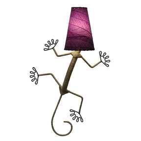 purple gecko leaf lamp