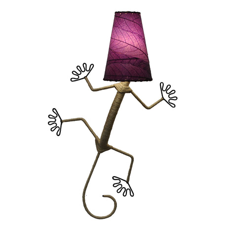 purple gecko leaf lamp
