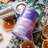 purple tea trio tin styled