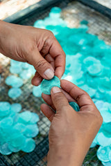 Capiz Shell Strand - Ombre Turquoise