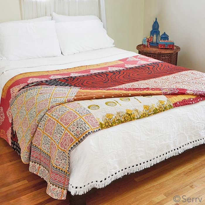 queen size kantha quilt