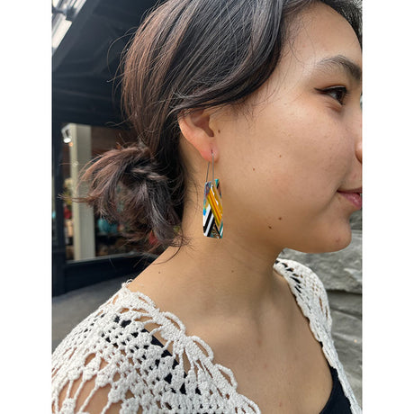 Rectangle Mosaic Earrings