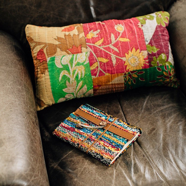 recycled sari cloth journal 2