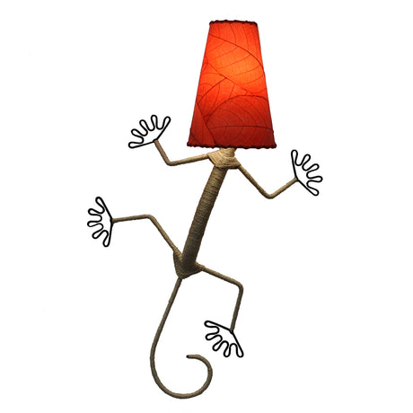 red gecko leaf lamp