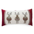 round reindeer lumbar pillow