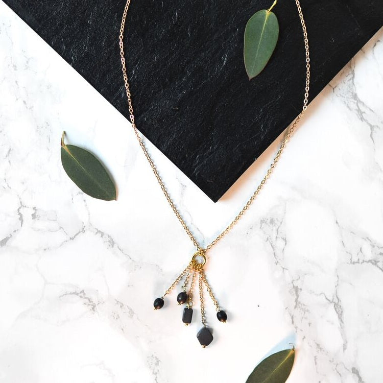 Skyline Necklace - Burgundy Fawn