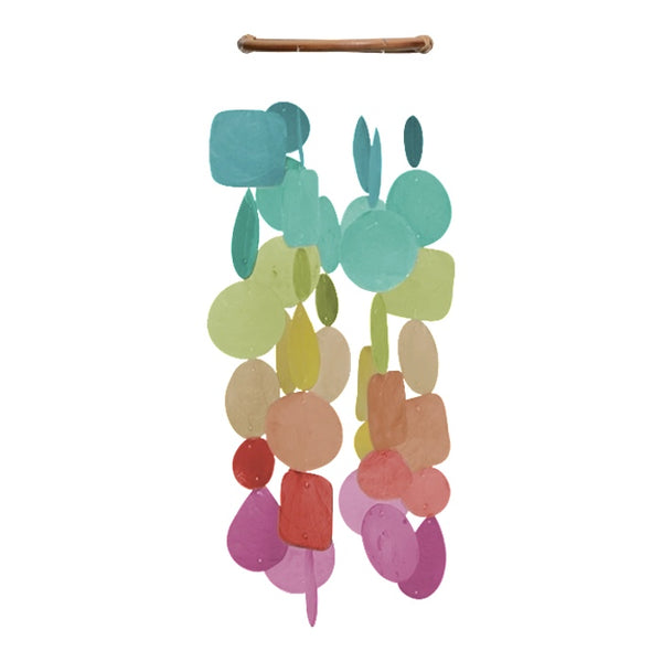 small round capiz chime fiesta