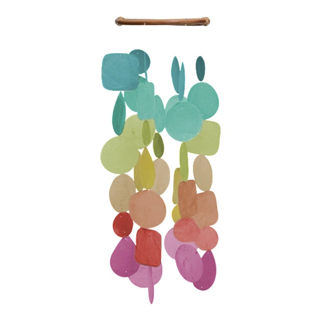 small round capiz chime fiesta