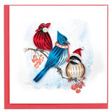 snowbirds quilling card