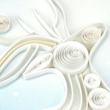 snowy reindeer quilling card styled