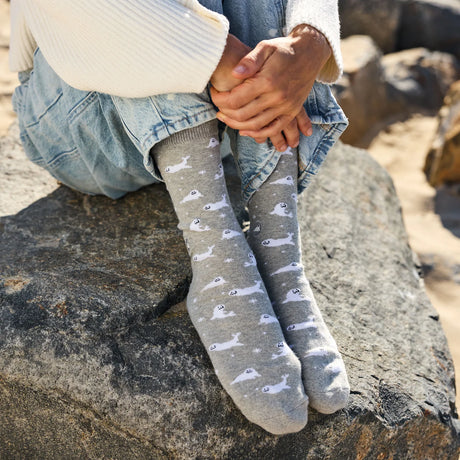 Conscious Step Socks that Protect Seals featuring marine-inspired design, crafted for comfort and environmental conservation.