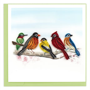 songbirds quilling card