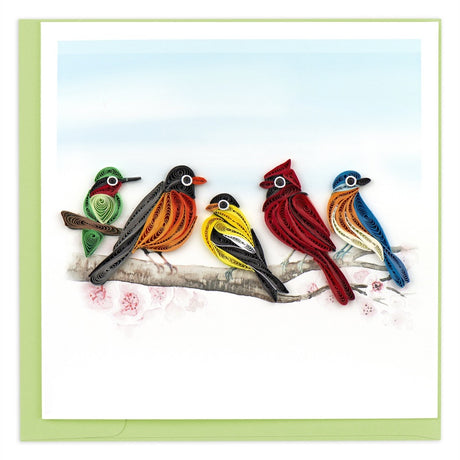 songbirds quilling card