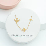 sparrow gold necklace box