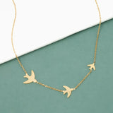 sparrow gold necklace 1