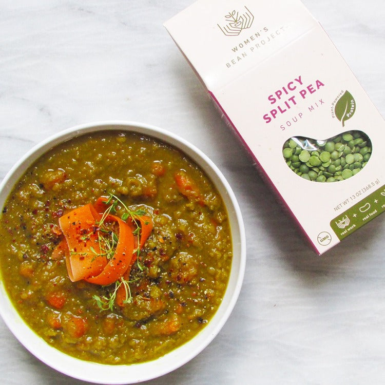 spicy split pea soup styled