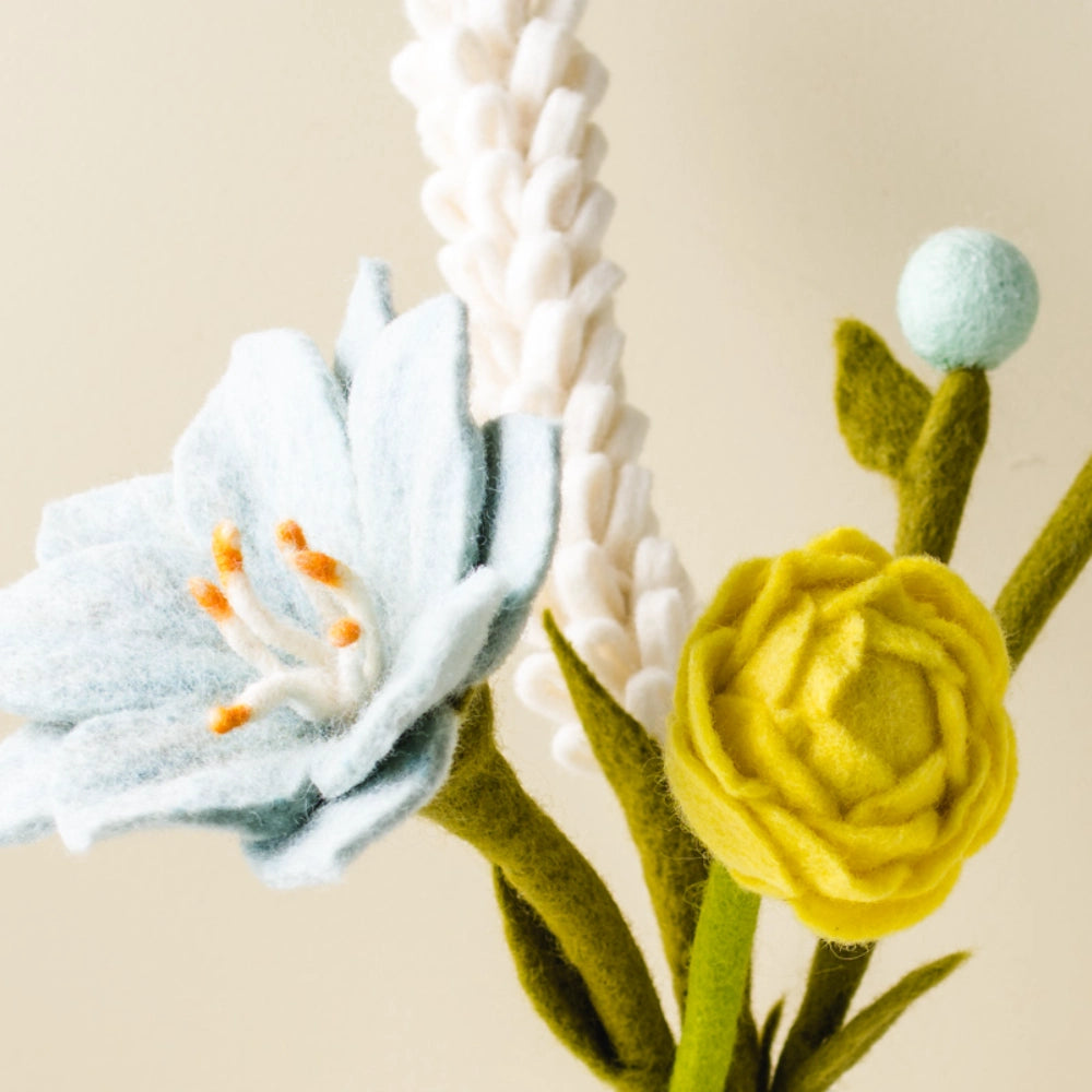 Spring Breeze Felt Flower Bouquet