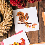 squirrel quilling card styled