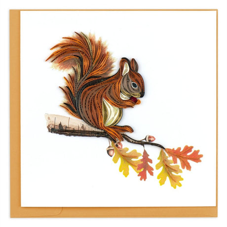 squirrel quilling card