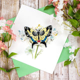 swallowtail quilling card styled 1