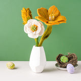 Tangerine Tango Felt Flower Bouquet