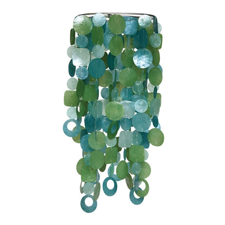 tide pool teal chandelier chimes
