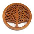 tree of life wood trivet