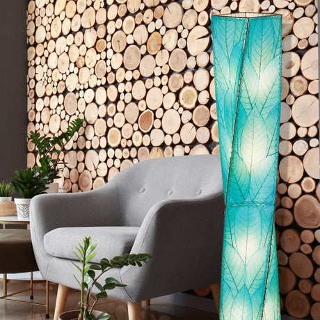 twist giant lamp blue styled