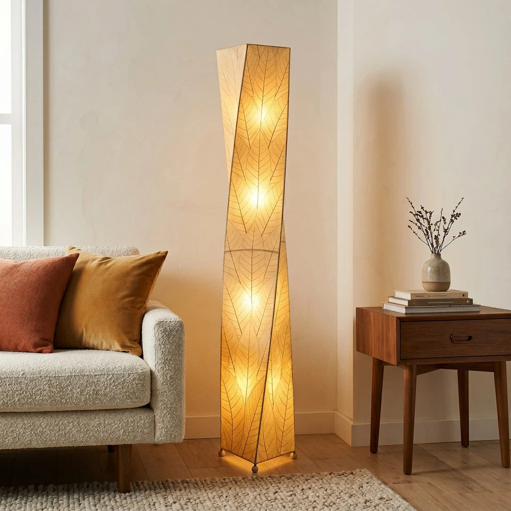 Twist Giant Leaf Lamp - Natural