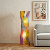 Large Twist Floor Leaf Lamp - Multi - 4 month lead time