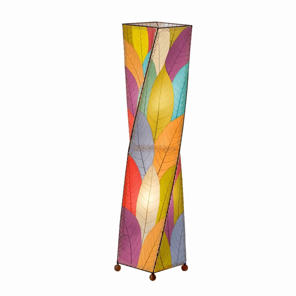 Large Twist Floor Leaf Lamp - Multi - 4 month lead time