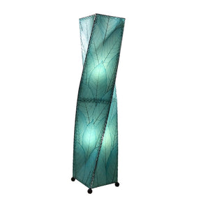 twist leaf floor lamp blue